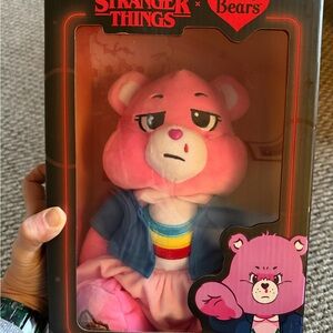 Care Bears Stranger Things Cheer Bear as “Eleven” Plush NEW IN BOX